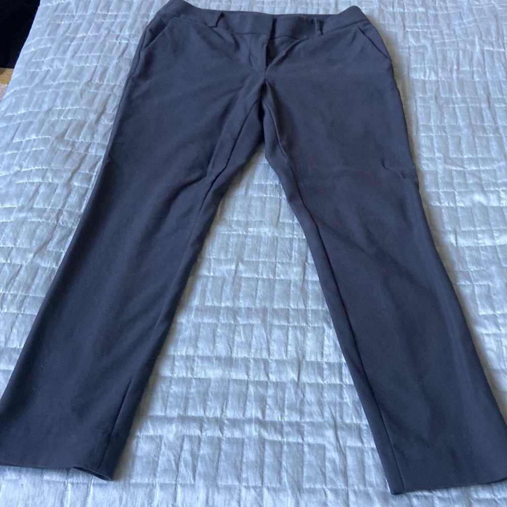 Loft Julie Blueish Gray cropped pant